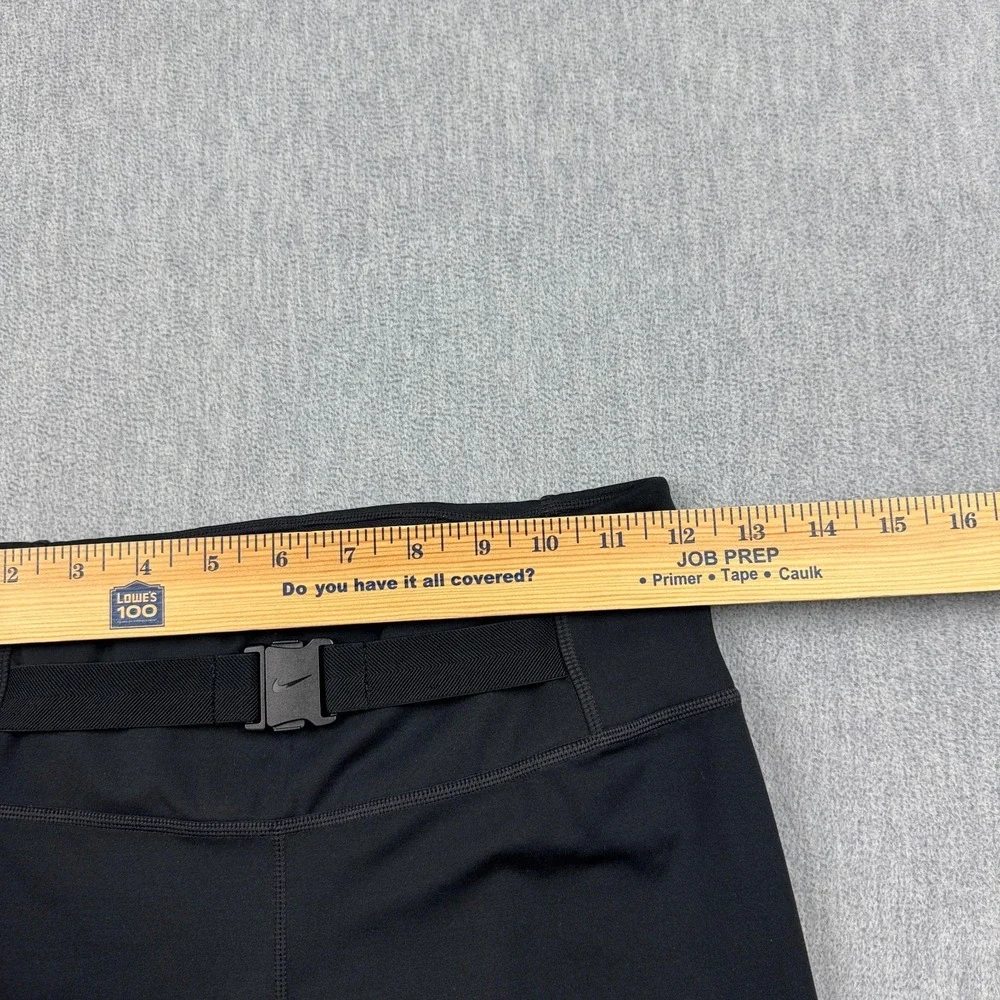 Nike Leggings Women Small Black Dri-FIT One Luxe Buckle Mid-Rise Skinny Gym Yoga